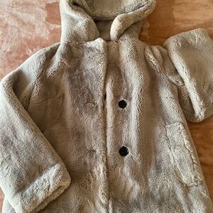 BCBGMAXAZRIA faux fur coat